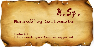 Muraközy Szilveszter névjegykártya