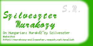 szilveszter murakozy business card